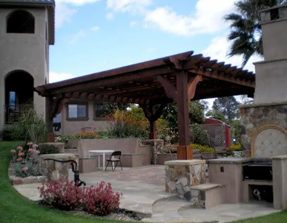 Large Wooden Patio Cover